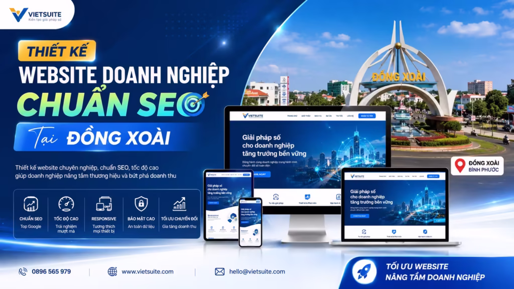 Thiết kế Website Doanh nghiệp Chuẩn SEO tại Đồng Xoài, Bình Phước | Giải pháp B2B